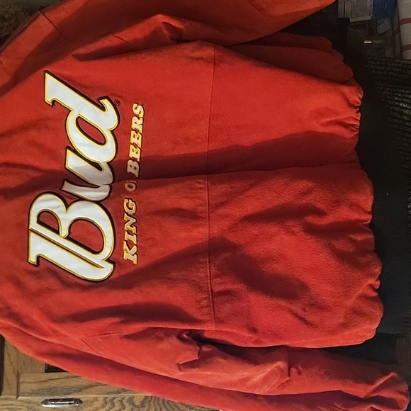 Mens xlg Budwiser coat, red - Picture 6 of 6